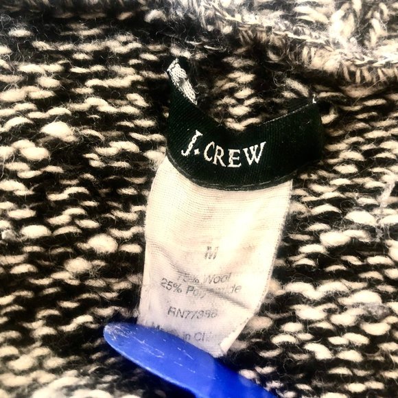 J. Crew Cardigan Sweater Coat Vintage 90's Wool Blend Heather - Picture 8 of 9